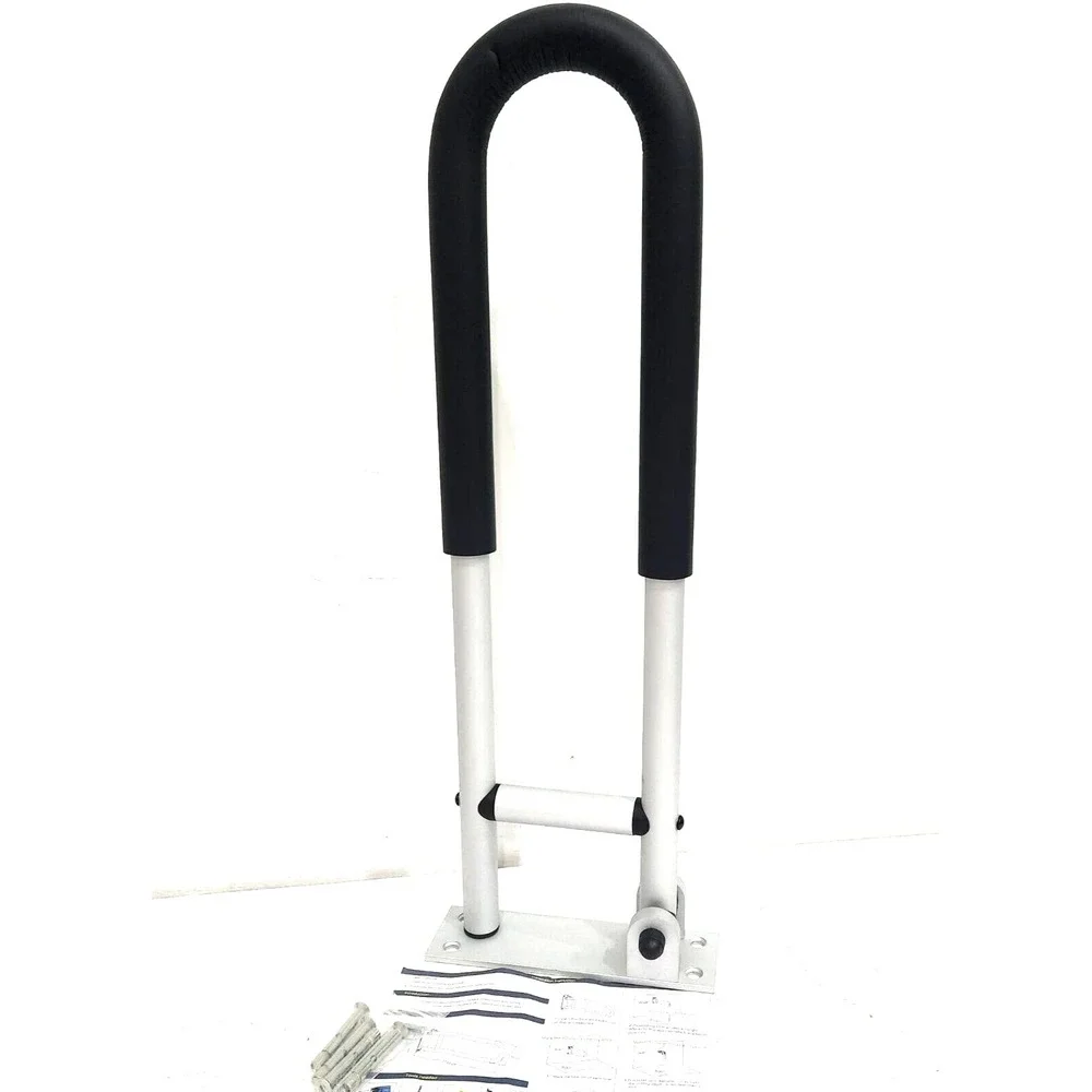 Fold-Up U-Shaped Aluminium Grab Bar 24-in – Bathroom‎ Safety for Seniors